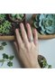 Adjustable Leaf Motif Women's Ring – Gold Color and Silver Color Metal Options - 2