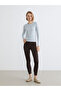 Blue bicycle collar soft touch women's bodysuit - 2