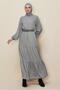 Belted Bicycle Neck Dress 46014