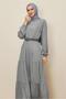 Belted Bicycle Neck Dress 46014 - 2