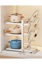3-Tier Adjustable Pot and Pan Organizer Rack - Anti-Tip, Multi-Use Storage - 6
