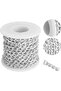 Chrome Plated Heavy Duty Twisted Chain Silver (2.5 MM)