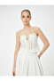Linen Blend Embroidered Strap Top - 3