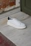 Sorento White 100% Genuine Leather Men's Sneaker Shoes