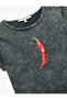 تي شيرت قطني بأكمام قصيرة وياقة دائرية من Stone Pepper مطبوع - 5