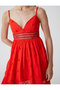 Mini Fisto Dress with Strap Heart Neckline A-Line Lined - 5