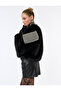 Suni Faux Fur Coat Crop Long Sleeve Crew Neck - 6