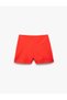 Red Women's Regular Fit Shorts 5Sak40441Pw - 3