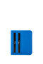 Unisex Genuine Leather Blue Card Holder