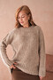Women's Crew Neck Bürümcük Soft-Textured Oversized Knitwear Sweater