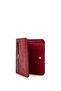 Unisex Genuine Leather Claret Red Card Holder - 2