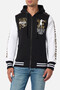 Bicolour Sweatshirt with Gold Details Black-Gold