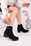 Bln-210 Thick Heel Stone Detailed Boots - 4