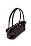 Women's Faux Leather Brown Shoulder Bag - 4