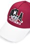 Dellwood Burgundy Baseball Cap Embroidered Unisex Hat - 3