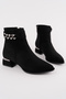 Bln-704 Low Heel Buckle Boots