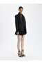 Draped Jacket with Khaki Belt - 2