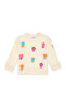 Girl's Crew Neck Cream Sweatshirt 50314280-Vr256 - 2