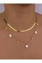 Fish Pendant Multi-Layered Stainless Steel Non-Tarnish Necklace Combination Set Italian Chain Pearl Detail Gold Plated - 8