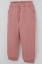 Donino Girls' Tracksuit Set with Floral Knit Pocket Detail and Snap Fasteners, Ages 2-5, Dusty Rose - 7