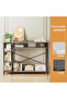 Console Tables 130 * 35 * 90cm 3 Tier Modern Sofa Table with Storage Shelf Coffee Corner - 5