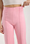 Women's Seamless Wide Leg Stripe Detailed Trousers - 8