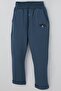 Baby Boy Sweatpants with Teddy Bear Embroidery, Pack of Button Accent for 9 Months-3 Years, Indigo - 3