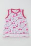 Baby Girl Dress Colorful Floral Pattern Skirt Part with Ruffle Detail 0-6 Months, White