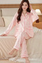Soft Fabric Relax Pajama Set For Women's Two Pieces Lounge Girls Pajama - 2