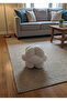 25 cm m Size Welsoft Fabric Curl Knot Ball Throw Pillow |   Ecru Decorative Pillow (1 Piece) - 5