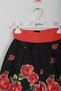 Girl's Black Rose Printed Stylish Skirt – New Product - 4