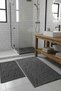 Lino Füme Cotton Set of 2 Cotton Bath Mat Set - 2