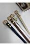 Women's Basic 4-Piece 1.5cm Set Women's Trouser Belt, Dress Belt, Coat Belt - 3