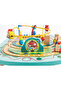 - Wooden Railway Train Activity Table w/ Bead Maze- 6pcs - 5