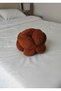 25 cm m Size Welsoft Fabric Curl Knot Ball Throw Pillow |   Tile Decorative Pillow (1 Piece) - 2