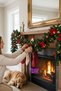 130 cm Christmas Thick Garland Lighted 29'' Decoration Set Ornategarland Fireplacestaircasehomedecor