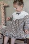 Baby Girl Dress Leopard Long Sleeve Lace Bow Birthday Party Special Daily Girl's Dress - 2