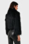 Regular Fit Jacket Collar Zippered Fur Fur 68912367948Pr116 - 3