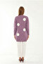 Thin Knitwear Cardigan Polka Dot Pattern - 3