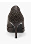 Women Monogram Print Stiletto Heel Pumps - 5