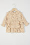 Baby Girl Layered Thin Branch Pattern Bandana Dress - 2