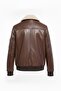 Aviator 32 Brown Genuine Leather Patched Men's Bomber Jacket - 7