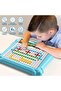 Magnetic Pen Drawing Board Diy Puzzle Educational Toys - Blue Color - 8