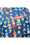 Fisher- Printed Trolley Backpack with Retractable Handle and Zip Closure - 12 inches - 7