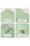 Earring Holder Organizer, Foldable PU Leather Travel Earring Book Case - Green - 4