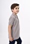 Unisex Polo Neck Buttoned Long Short T-Shirt - 6