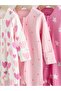 100% Cotton Pink 3-Piece Two-Way Zippered Baby Sleeping Bags - 6