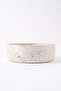 مصفاة زخرفية صغيرة مصنوعة يدويًا من الساتان الأبيض غير اللامع 8602 - 6