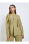 Olive Wrap Front Shirt and Trousers Co-ords - 2
