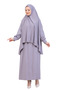 Two Piece Prayer Dress – Long Cotton Hijab Clothing Abaya & Headscarf Set - 2
